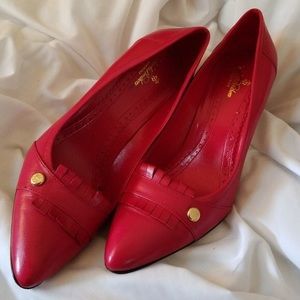 Brooks brothers women’s cherry red pumps size 8